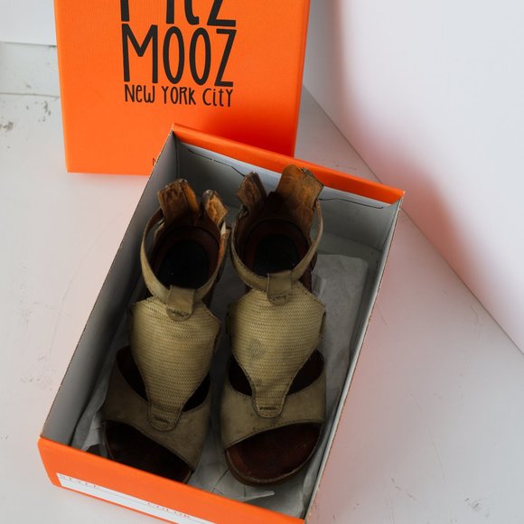 Miz Mooz Maisie Wedge Sandals in SAGE - Size EU 38 / US 8 Discontinued Style - Picture 3 of 11